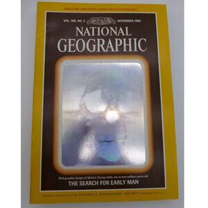 National Geographic Magazine. Vintage. November 1985 Holographic Skull Cover.